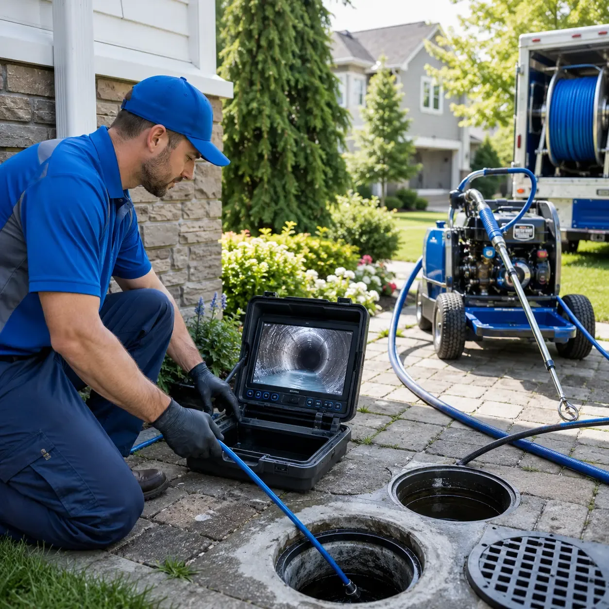 Outdoor drain cleaning professionals serving Middle Village, NY